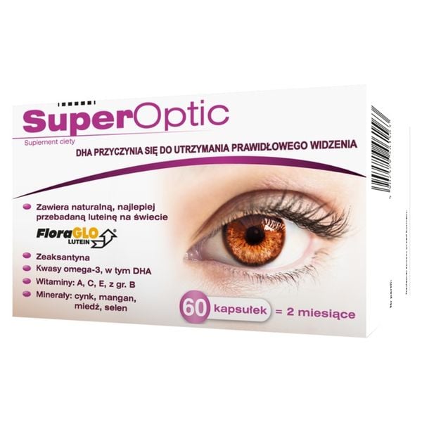 SuperOptic z luteiną poprawia ostrość widzenia 60 kapsułek zdjęcie 2