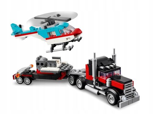 LEGO Creator 31146 Ciężarówka z platformą i helikopter 3w1 na Arena.pl