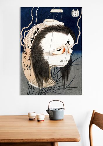 Obraz 60x90cm The Lantern Ghost, Iwa, Hokusai Japoński Vintage do Salonu na Arena.pl