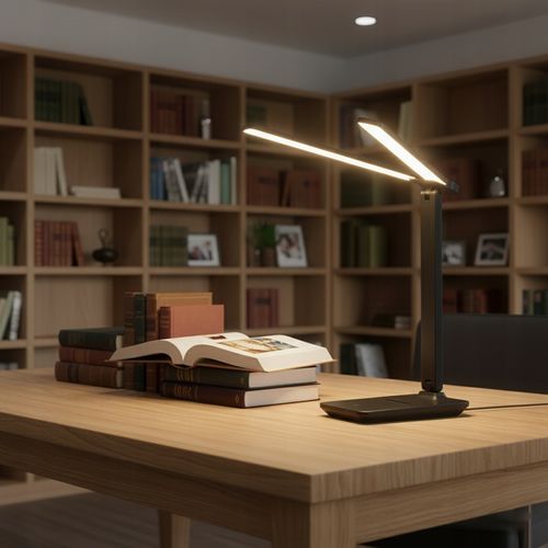 Lampka Biurkowa LED Podwójna Kreślarska Regulowana Dotyk Szkolna Na na Arena.pl
