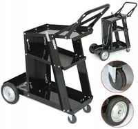 WÓZEK SPAWALNICZY DO SPAWAREK Z PÓŁKĄ NA BUTLE STABILNY MIG MAG MMA TIG