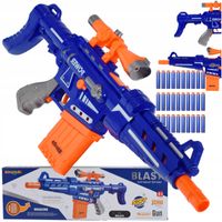 PISTOLET AUTOMAT KARABIN NA STRZAŁKI PIANKOWE EVA Z MAGAZYNKIEM WYRZUTNIA