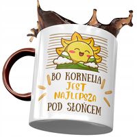 Kubek Bordowy Dla Kornelii Przyjaciółki Prezent Z Nadrukiem Ze Zdjęciem