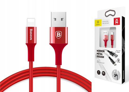 BASEUS KABEL LED USB 1M DO APPLE IPHONE 5S 6 7 8 na Arena.pl