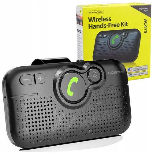 ZESTAW GŁOŚNOMÓWIĄCY Bluetooth 5.0 do SAMOCHODU AUTOSTART USB-C A2DP 2W na Arena.pl