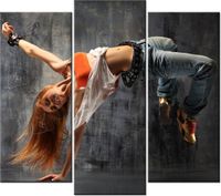 90 80CM OBRAZ T3 ELEM FITNESS DRUK ŚCIENNY