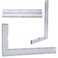 Kątownik stolarski aluminiowy 350 mm z poziomicą FALON-TECH