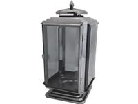 ZNICZ ZNICZE LAMPION PREMIUM NA GRÓB LATARNIA METAL GRAFIT