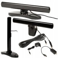 ANTENA TV POKOJOWA WEWNĘTRZNA ZEWNĘTRZNA 4K LTE DVB-T2 AKTYWNA MUX-8 MOCNA