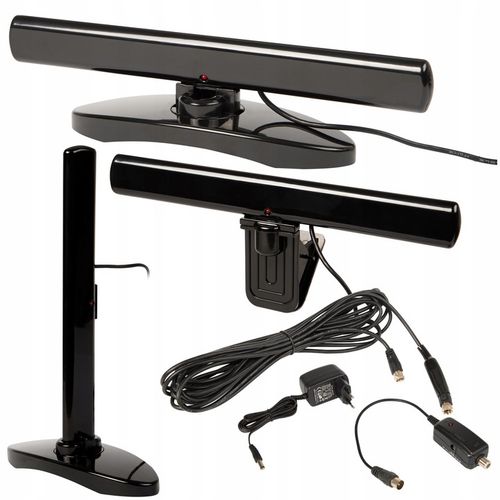 ANTENA TV POKOJOWA WEWNĘTRZNA ZEWNĘTRZNA 4K LTE DVB-T2 AKTYWNA MUX-8 MOCNA na Arena.pl