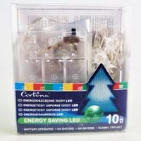 Lampki druciki 10 mikro LED na baterie dekoracyjne gwiazdki