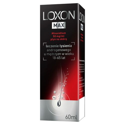 Loxon MAX płyn 5% przeciw wypadaniu włosów 50mg/ml na Arena.pl