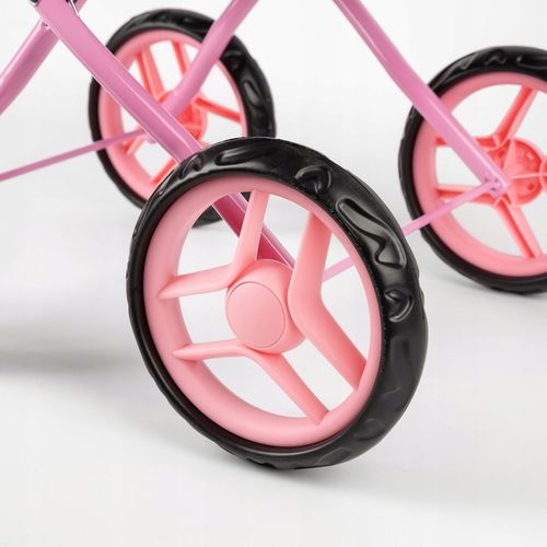 KINDERPLAY WÓZEK DLA LALEK GŁĘBOKI GONDOLA SKŁADANY DASZEK MIĘKKIE KOŁA na Arena.pl