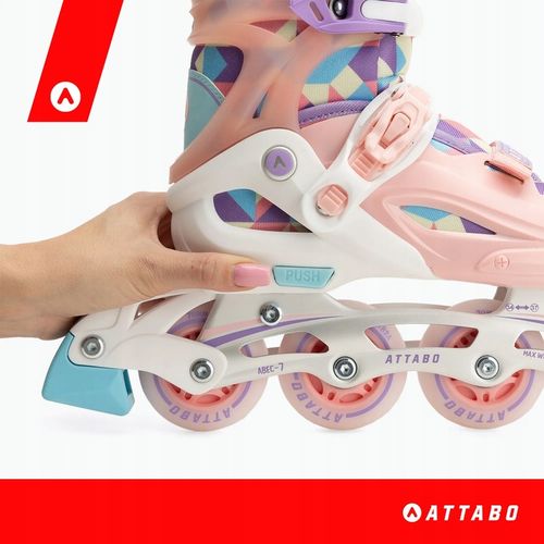 Łyżworolki dziecięce ATTABO Flashled regulowane r. 30-33 2w1 łyżwy i rolki na Arena.pl