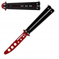 Butterfly nóż motylkowy treningowy składany Joker Black RED Balisong JKR830
