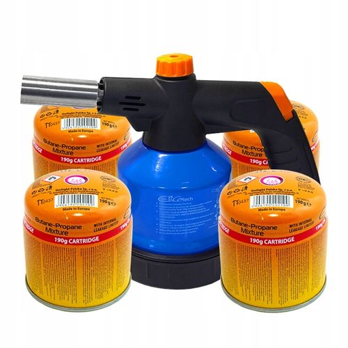 Palnik lutowniczy EliCo tech + 4 x kartusz gazowy 190g na Arena.pl