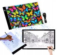 TABLET GRAFICZNY Deska Kreślarska LED A4 Podświetlany do Rysowania Prezent