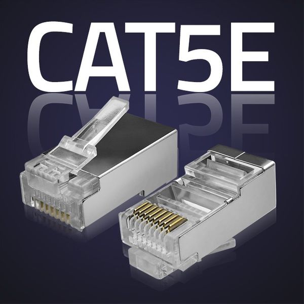 Qoltec Wtyk przelotowy złącze RJ45 CAT5e FTP Pozłacane styki 10 sztuk zdjęcie 3