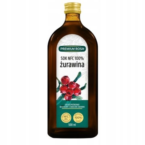 Premium Rosa Sok z Żurawiny NFC 100% 500 ml Wysoka jakość bez cukru na Arena.pl