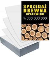 Ulotki A4 SPRZEDAŻ DREWNA 100 szt firmowe reklamowe + PROJEKT GRATIS