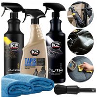 Zestaw do Czyszczenia Wnętrza Auta K2 PURIO PRO NUTA PRO TAPIS Pędzel Fibra