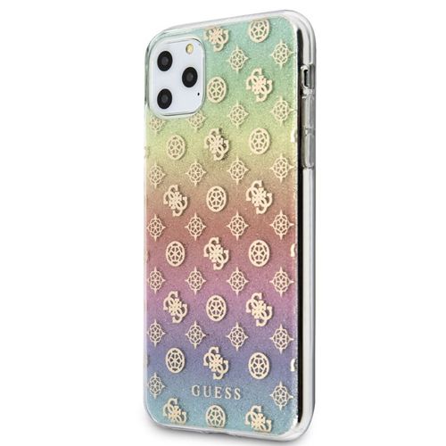Guess 4G Peony Electroplated Pattern - Etui iPhone 11 Pro Max (tęczowy) na Arena.pl