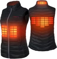 Kamizelka damska podgrzewana CONQUECO, 10000 mAh, czarna, rozmiar L
