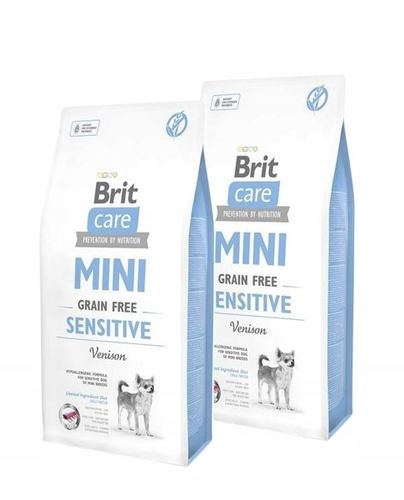 BRIT CARE MINI GRAIN FREE SENSITIVE VENISON 7 KG + GRATIS na Arena.pl