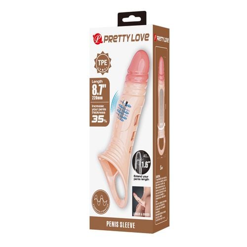 pretty love 8.7" vibrating penis sleeve na Arena.pl