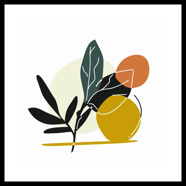 Plakat 50x50cm Elegancka Flora zdjęcie 3