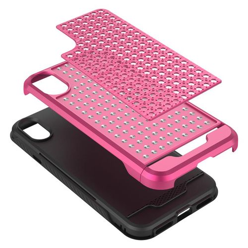 Etui do iPhone X (Pink/Black) na Arena.pl