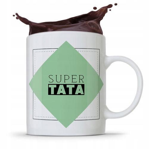 Kubek Na Dzień Ojca Dla Taty Super Tata Prezent Z Nadrukiem Ze Zdjęciem na Arena.pl