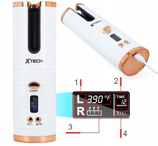 LOKÓWKA DO WŁOSÓW AUTOMATYCZNA CERAMICZNA LCD CURL zdjęcie 14