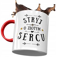 Kubek Czerwony Dla Stryja Na Urodziny Na Prezent Z Nadrukiem Ze Zdjęciem