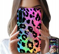 ETUI DO HUAWEI P30 PRO - KOLOROWA TĘCZOWA PANTERKA PLECKI FOLIA