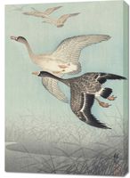 Obraz 70x100cm Great Geese in Flight, Koson Japoński Vintage do Salonu