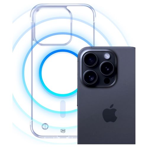 Etui 3mk do iPhone 15 Pro, Przezroczysty MagSafe na Arena.pl