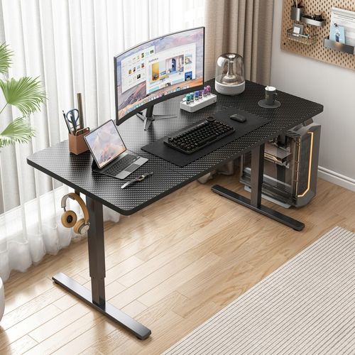 Biurko Elektryczne Podnoszone Czarne 160x80 Regulowane NOWOCZESNE na Arena.pl