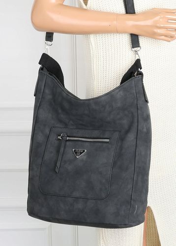 Torebka Damska Listonoszka Worek Shopper na Ramię Miejska YD1067 Czarna na Arena.pl