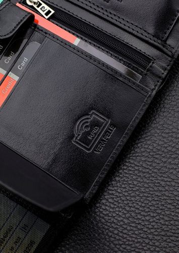 Portfel Męski Pierre Cardin Skórzany Czarny Pojemny RFID Torebka Certyfikat na Arena.pl