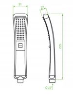 Słuchawka Natryskowa Prysznicowa Chrom TIVANO