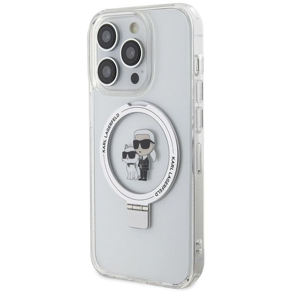 Etui Karl Lagerfeld do iPhone 13 Pro Max, Biały, MagSafe zdjęcie 2