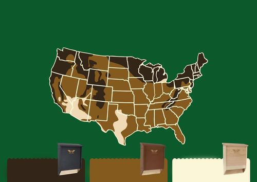 Domek dla nietoperzy WildYard dwukomorowy budka z naturalnego drewna na Arena.pl