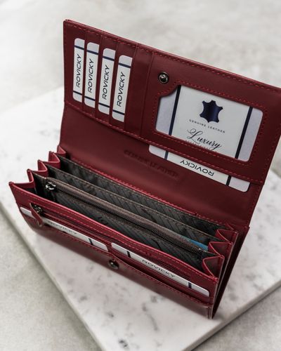 portfel damski skórzany h27-1-sh9-6024 red na Arena.pl