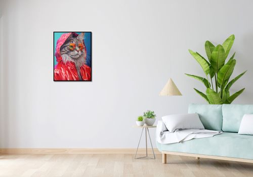 Plakat 50x65cm Kot w Stylu na Arena.pl