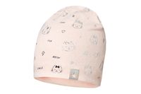 Broel INGRID czapka dla dziewczynki kotek jasny róż 44-46