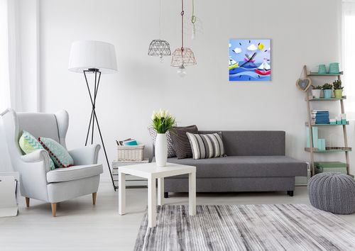 Zegar Ścienny - Statek Rysunek - 40X40 Cm - C3Ac40X40-2964 na Arena.pl