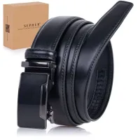 Pasek SKÓRZANY Męski Automat CZARNY spodni prezent