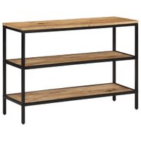 Stolik konsolowy, 100x35x70 cm, surowe lite drewno mango