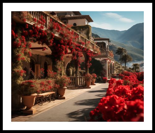 Plakat 60x50cm Czerwona Idylla na Arena.pl